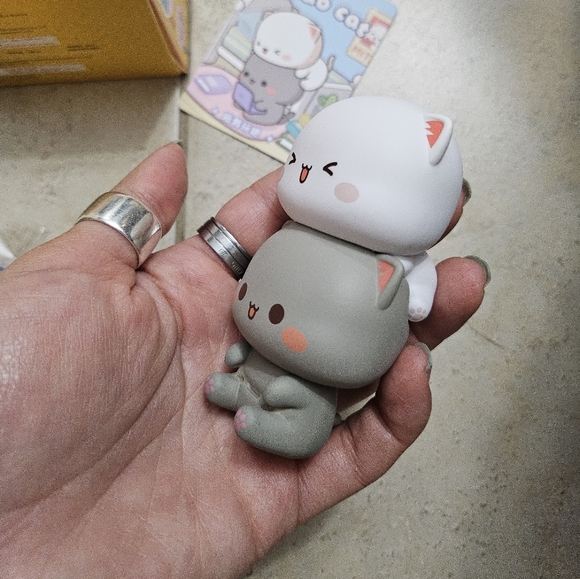 Dodowo Mitao Cat couple, Peach and Goma laptop figure. - Picture 5 of 5